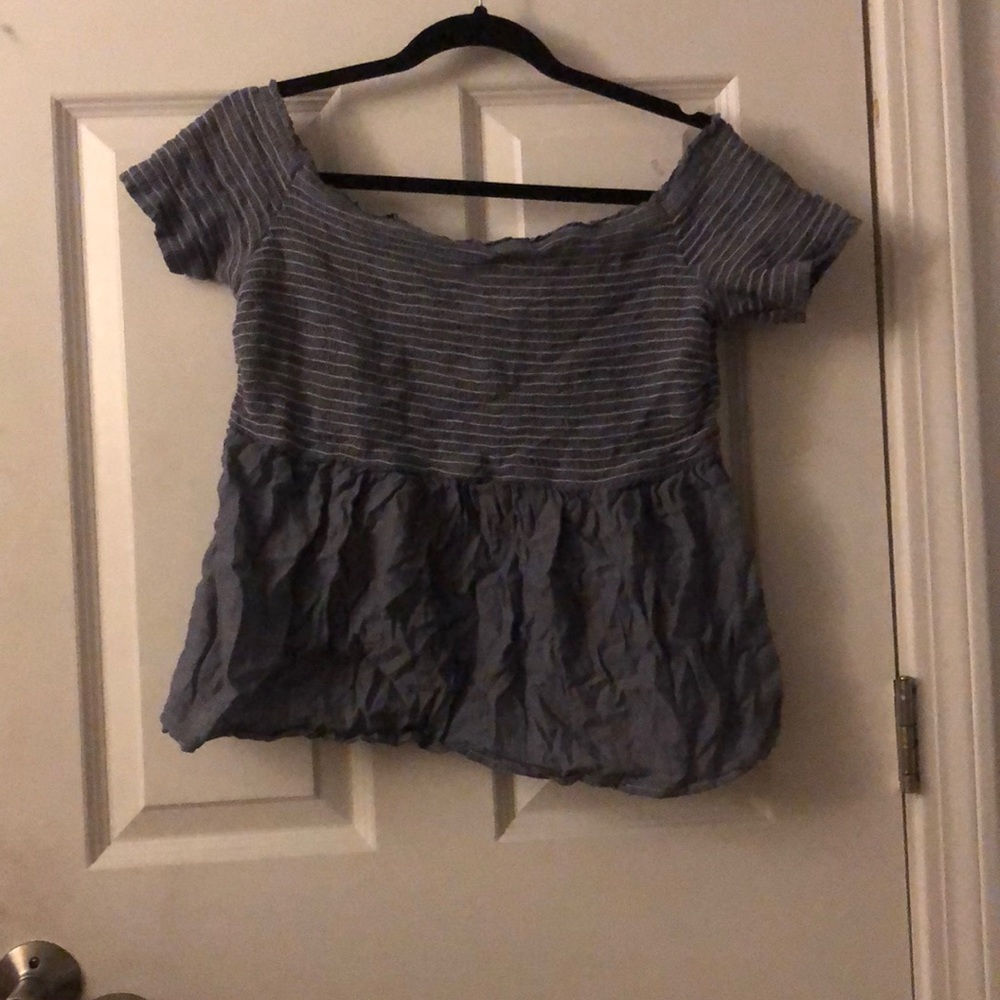 off the should ruched top